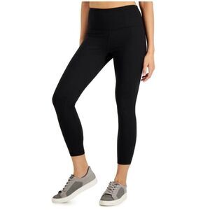 Ideology Womens High Rise 7/8 Length Black Leggings pants Size XS